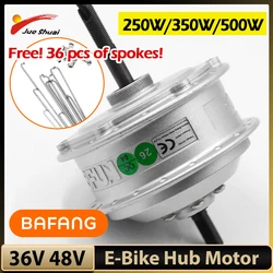 BAFANG Front Rear Wheel Hub Motor 36V 48V 250W 350W 500W Brushless Electric Motor for Bicycle Electric Bike Kit Conversion
