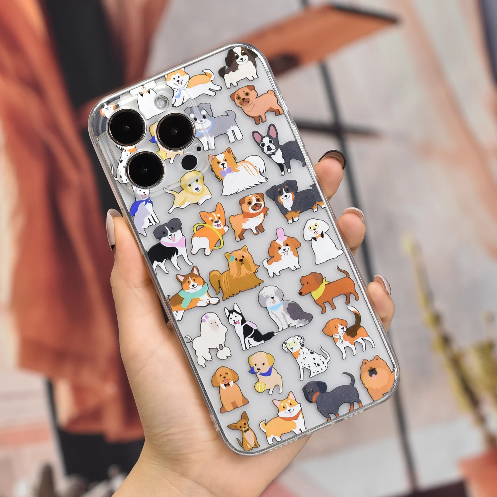 Transparent pattern phone case for iPhone 14 13 12 11 Pro Max 14 Plus- Sa87261d2aebe4fbbbfbc6de3b724c7145