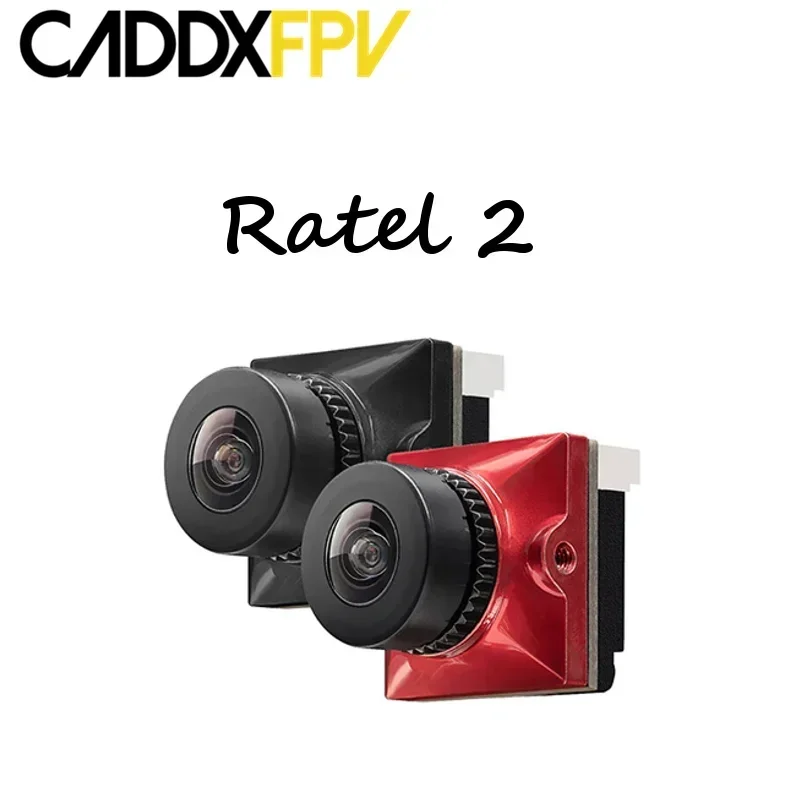 

Caddx Ratel 2 V2 FPV Camera Ratel2 2.1mm Lens 16:9/4:3 NTSC/PAL Switchable 19*19mm Super WDR for FPV Racing Drone