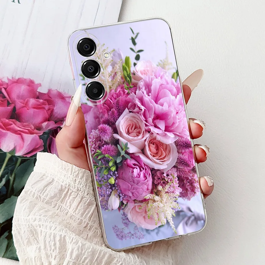 Cute Cat Painted Soft Silicone Phone Case Cover - 6.7