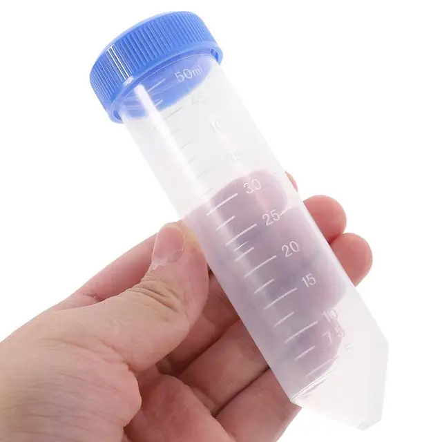 Tubes à centrifuger coniques avec bouchon à vis, tubes à essai à tête pointue, tubes à centrifuger en polypropylène, fiole d'échantillon HI, 50ml, 25 pièces - AliExpress