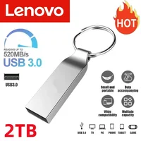 Lenovo 2TB USB 3.0Flash Drive High Speed Metal U Disk TypeC Memory Stick Waterproof SSD Storage Phone Data Transfer Portable ﻿