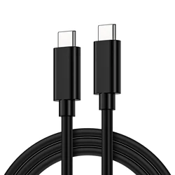 High - Speed USB C Cable, USB3.2 Male to Male, 60W PD Fast Charging, 10Gbps Data Transfer - 0.2m (3.0black)
