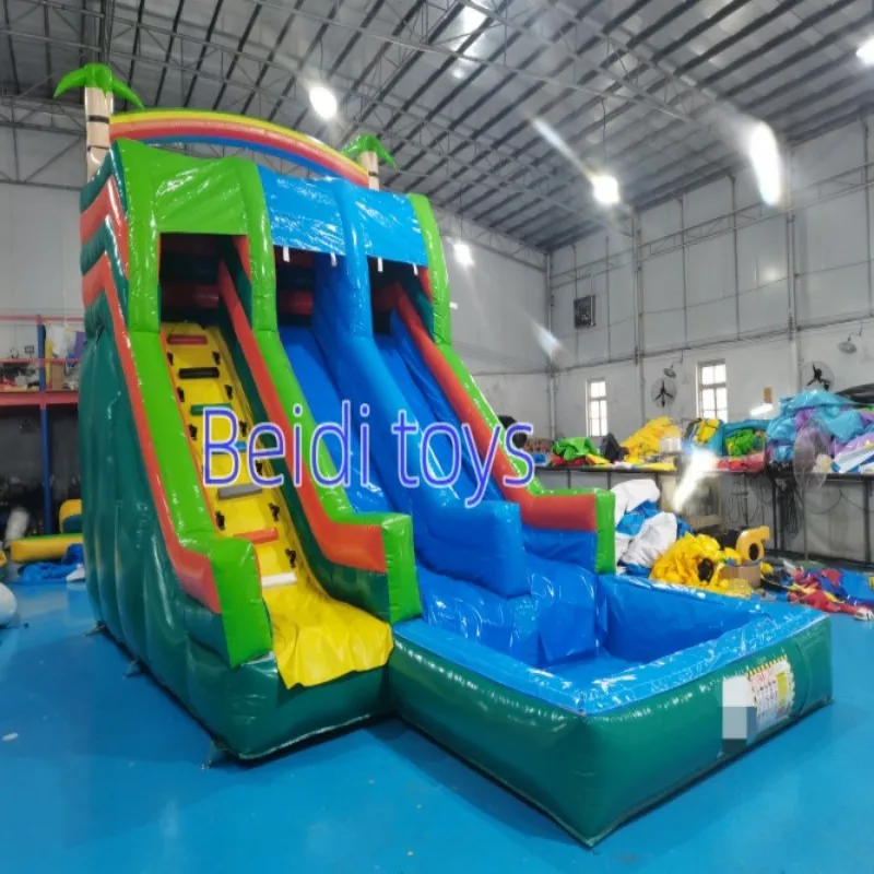 Commercial Grade Large PVC Inflatable Water Slide for Adults Monkey Bounce Slide Jumping Castles School Garden Occasions Sale!