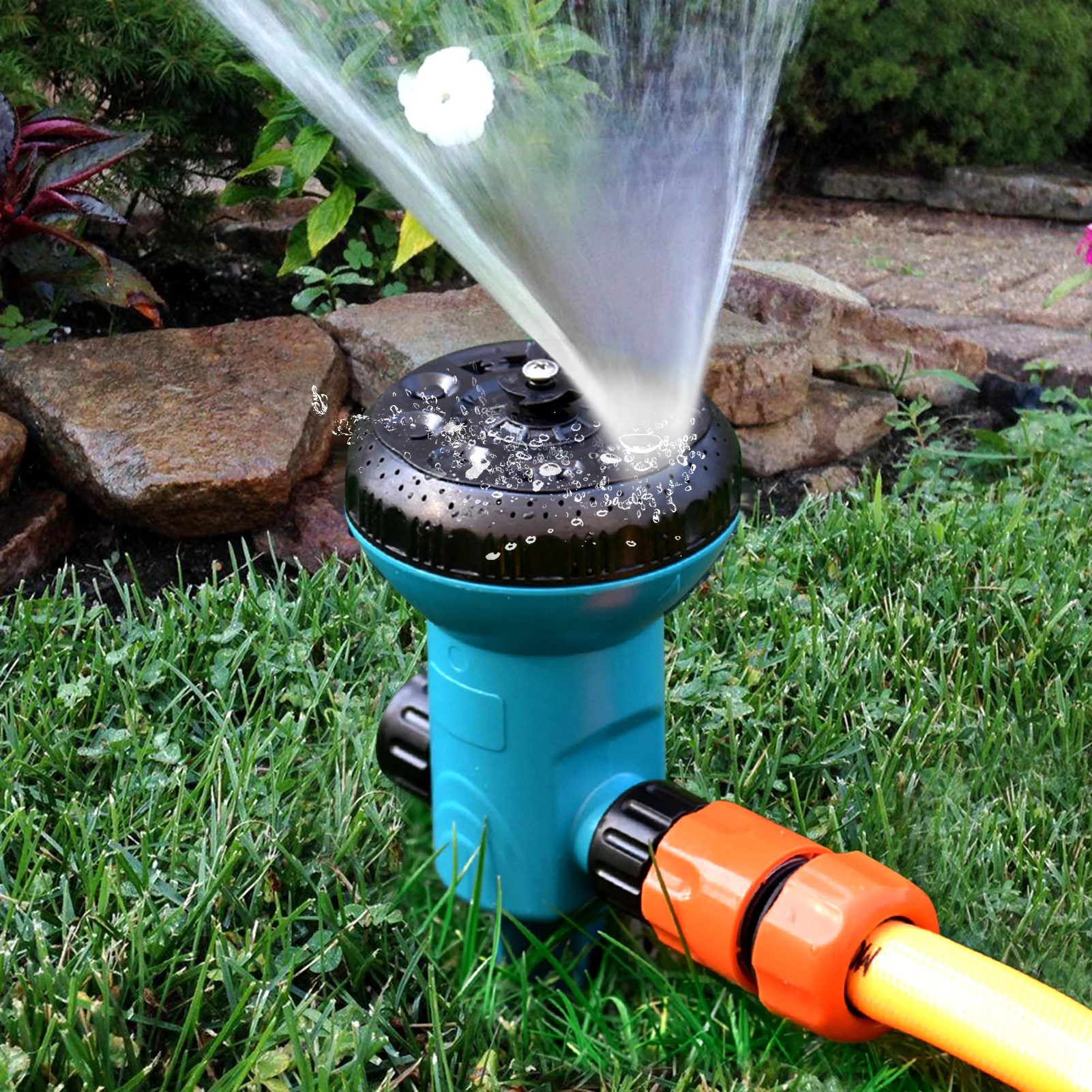 Tuin Sprinkler Gazon Sprinkler Grond Tuin Sprinkler Systeem Met Spray Patronen Hoge Druk Water Sproeier Irrigatie| | - AliExpress