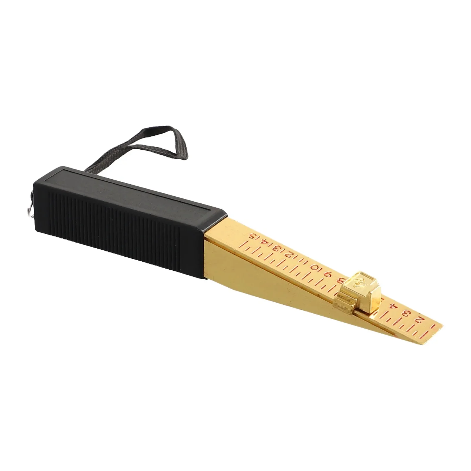 Factory Feeler Gauge Wedge Feeler 0.5mm 1-15mm Copper Plated Measuring Tool Vernier Wedge For Door Gap Measuring measuring ruler