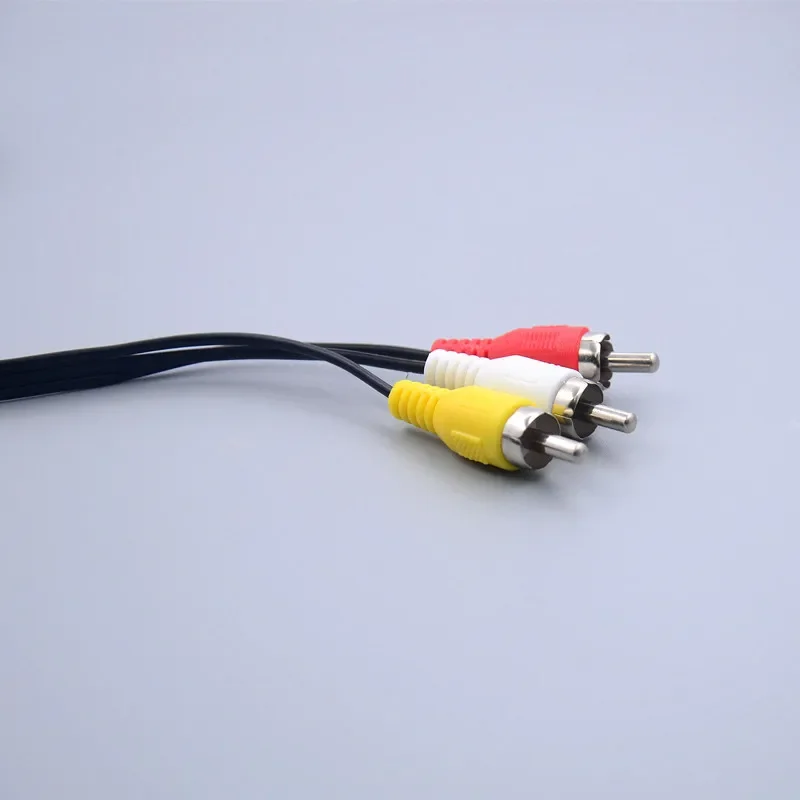 65cm 1m 1.5m 3.5mm 잭 플러그 남성 3 RCA 어댑터 고품질 3.5 RCA 남성 오디오 비디오 AV 케이블 와이어 코드