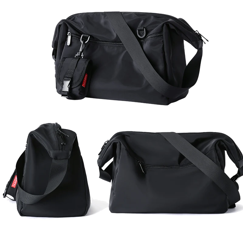 Simple Men Messenger Bags Waterproof Casual Sports Crossbody Bag 14 inch Laptop Shoulder Bag Large Capacity Unisex Travel Bag