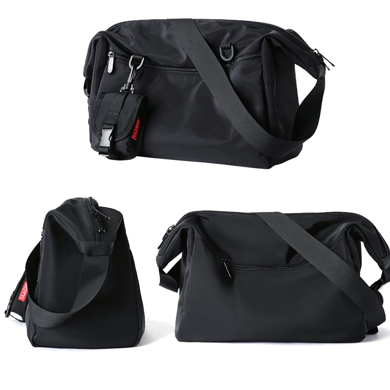 Bolsos de mensajero simples para hombres, bolso cruzado deportivo informal impermeable, de 14 pulgadas bolso de hombro para computadora portátil, bolso de Viaje Unisex de gran capacidad