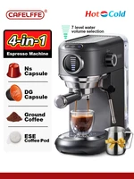 Cafelffe  4-in-1 Coffee Maker Hot/Cold Dolce gusto nespresso machine ESE Pod Ground Cappuccino Espresso Coffee Machine cafetera 1