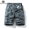 New Men Summer Outdoor Leisure Camouflage Comfortable Shorts Men Elastic Waist Loose Straight High-Quality Design Shorts Male 4