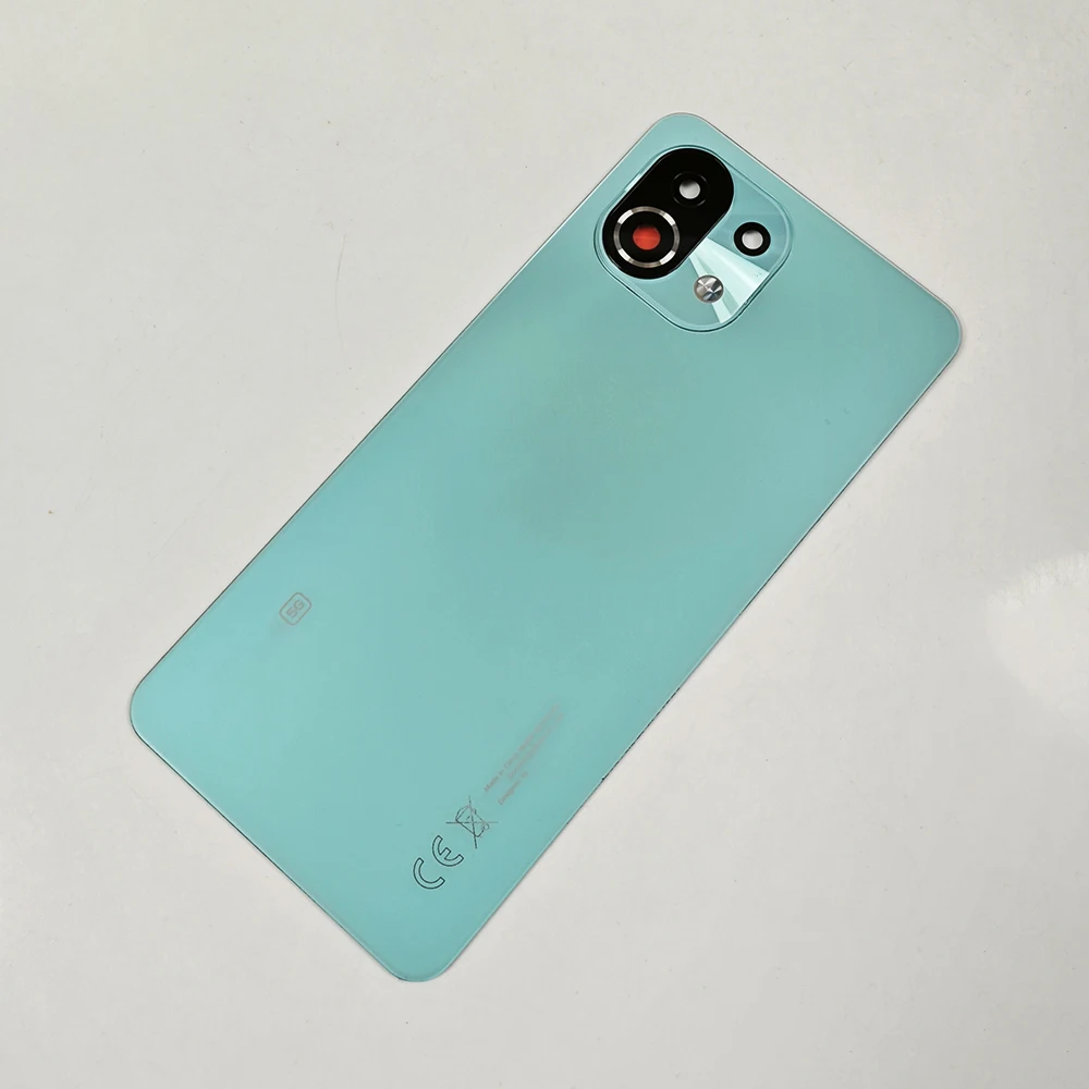 Original Xiaomi Silicone Cover Case for Xiaomi Mi 11 Glass Back Cover  Version