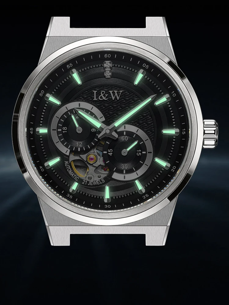 IW Top Brand Luxury Men's Sports Watches 5ATM Waterproof