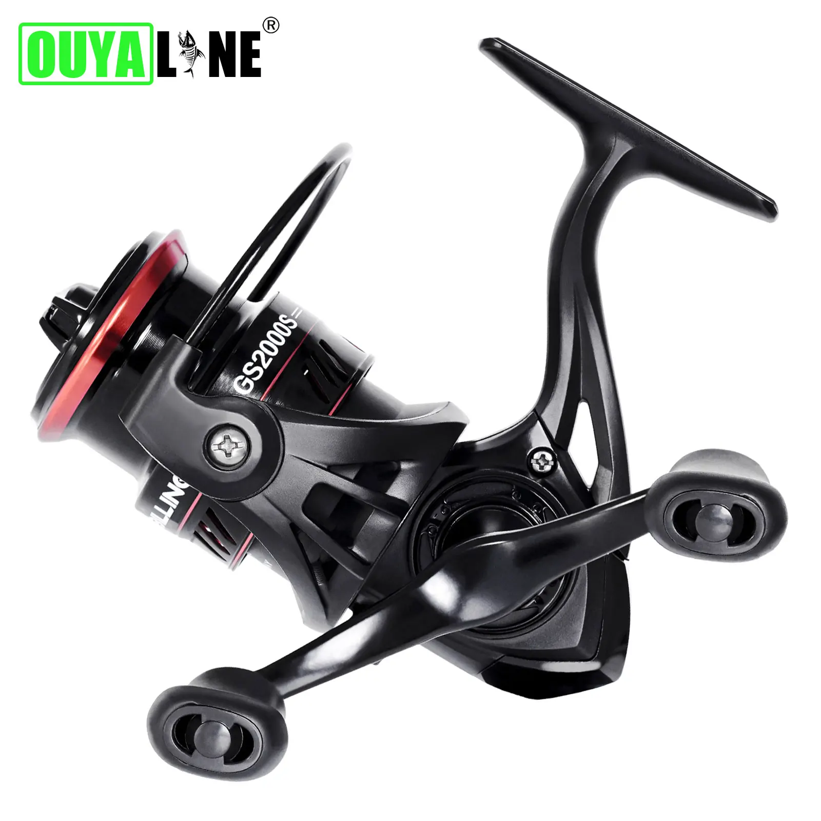 

Spinning Fishing Reels Coil 5.3:1 8kg Drag 9BB Shallow Spool Stainless Steel Bearing Surfcasting Carretilha De Pesca GS1000-2000