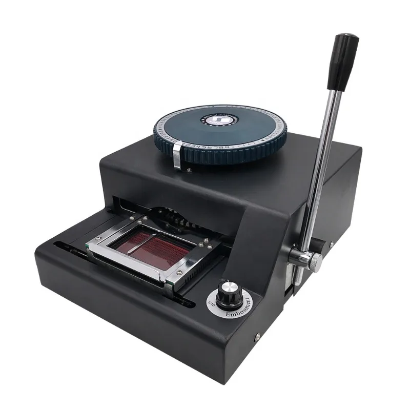 

72 знака, ручная машина для тиснения пластиковых ПВХ карт