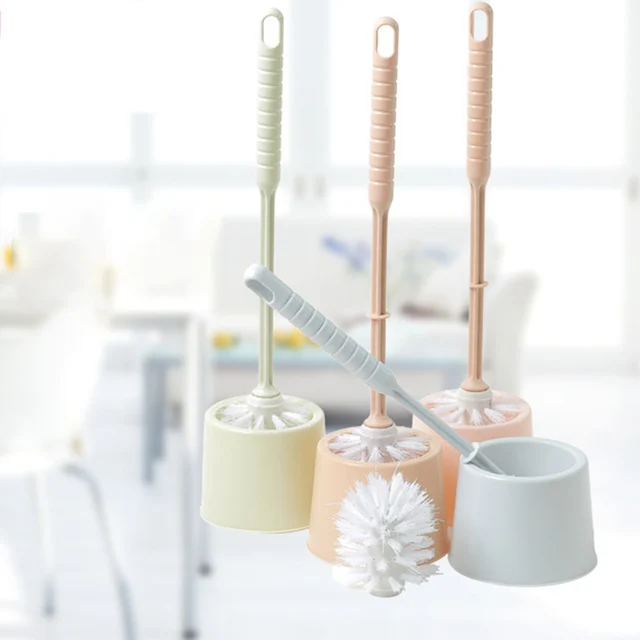 Wc-Tálkefe És Tartó Készlet Kompakt Szerszám Mély Tisztítás A Fürdőszobához Vastag Puha Sörték Hosszú Fogantyú Munkatakarékos