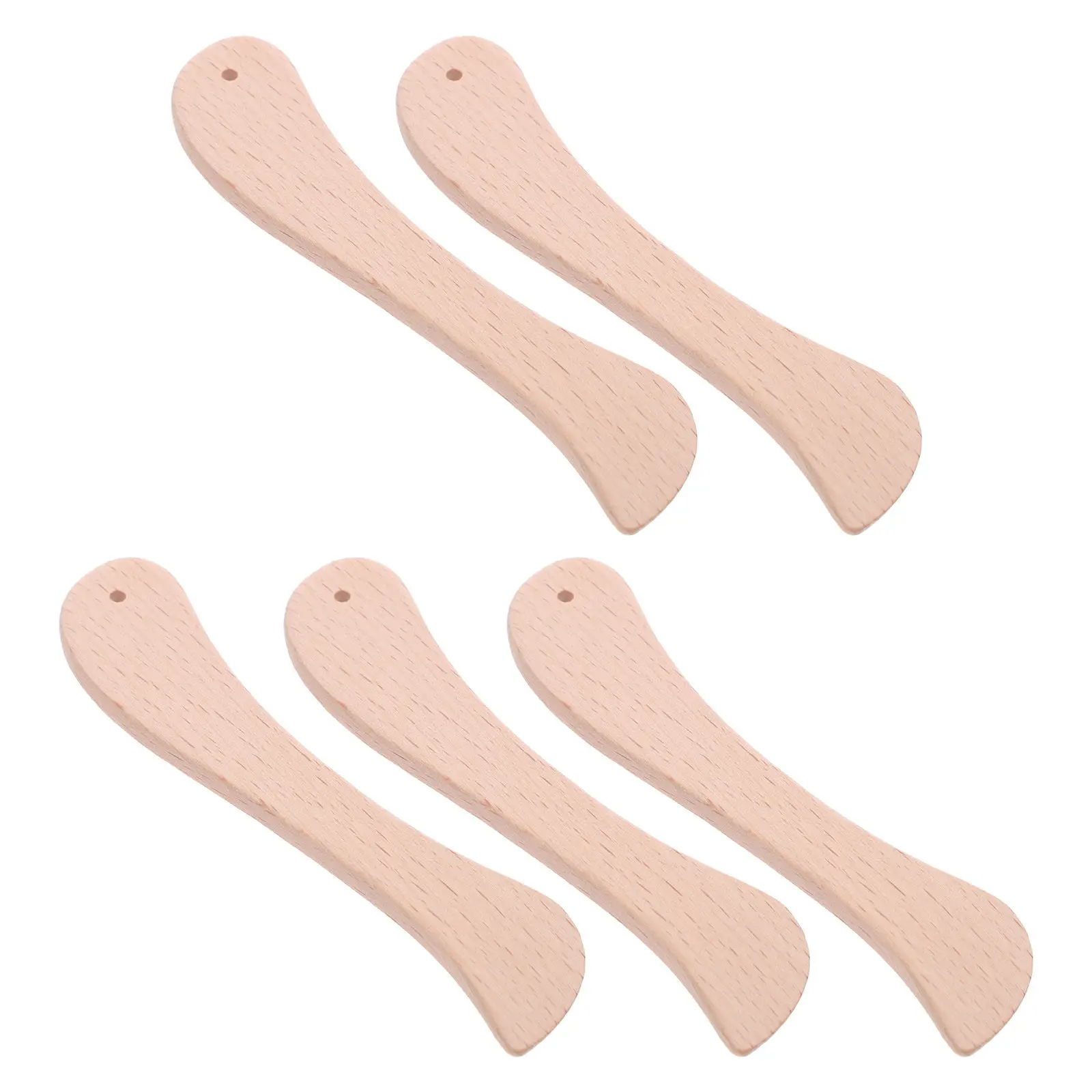 5종 나무 접이식 칼 종이접기 도구 인체공학적 종이 접는 도구 북바인딩 스크랩북킹 가죽 공예 도구