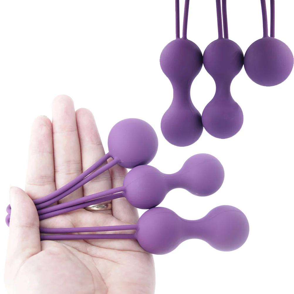 3 Pcs Bead Kits Duotone Balls Pelvic Floor Exercises Suite Kegel Training Kit Kegel Cones Kegel Beads Kegel Cones