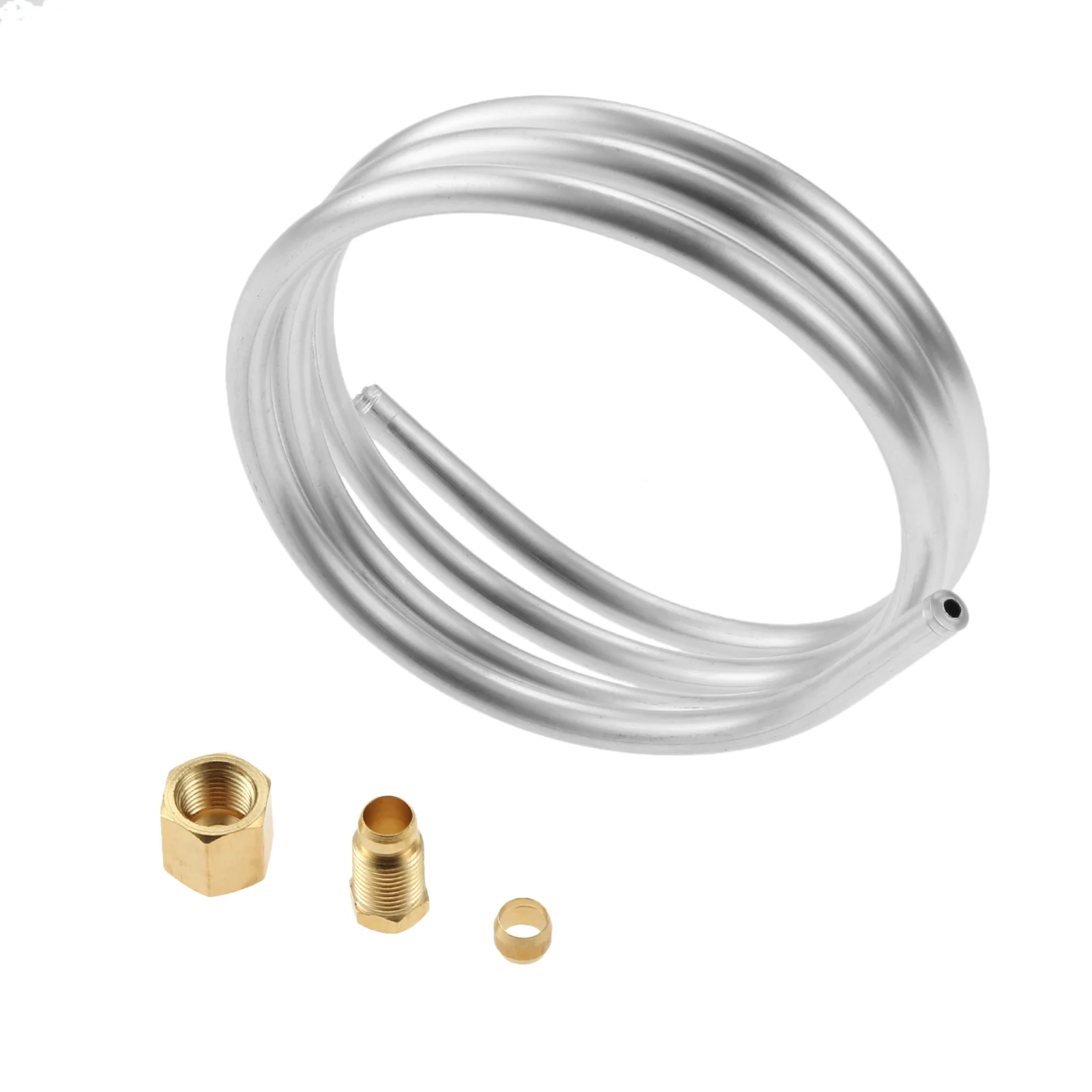 1/4" Aluminum Tubing Compression Olive Fittings M10x1 Female and Male Nuts Pilot Burner Tube Pipe Assembly Gas Burner