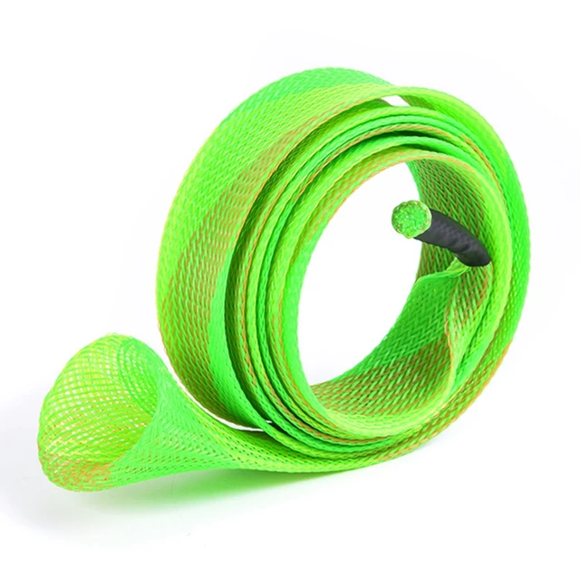 170cm 35mm Fishing Rod Socks Sleeve Cover Braided Mesh Reusable Rods