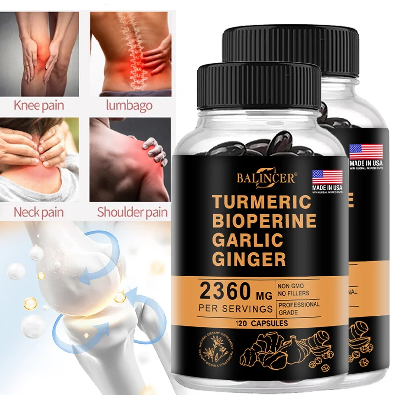 Turmeric Ginger Supplement 2360 Mg Supports Digestive & Immune Health Improves Inflammation & Promotes Joint Health-turmeric ginger supplement