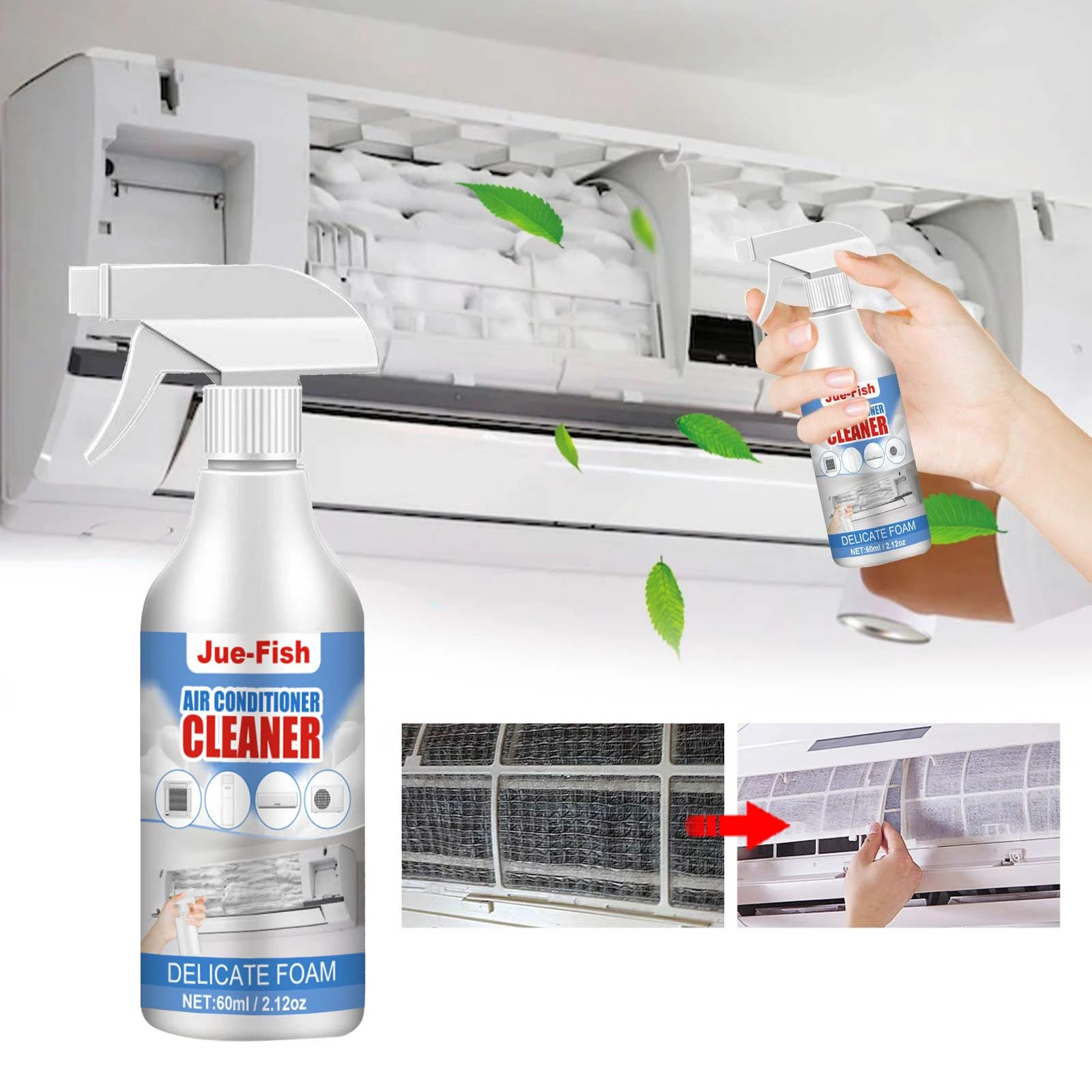 Air Conditioner Cleaner Deep Cleaning Radiators Fan Blade Remover Stain