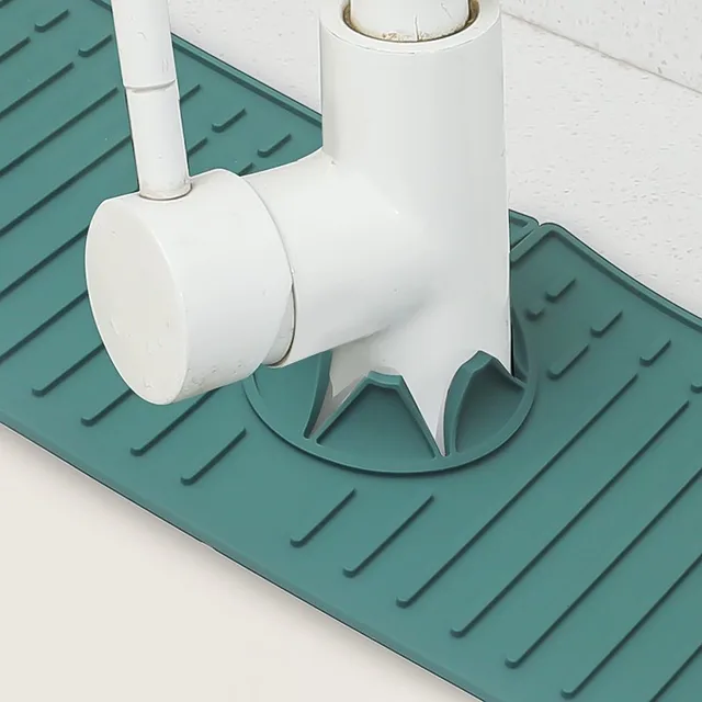 Szilikon Csaptelep Szőnyeg Konyhai Mosogató Splash Szivacs Lefolyó Állvány Fogó Fürdőszoba Munkalap Védőszőnyege - Image 4