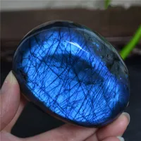 AAA 80-300G Natural Yellow Rainbow Labradorite Crystal Healing Madagascar 1