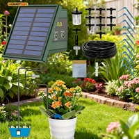 1pc DIY Solar-Powered Automatic Drip Irrigation System for Raised Beds Greenhouses Vegetable Gardens Balcony Hanging Plants 3