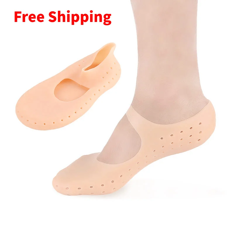 

2Pcs=1Pair Silicone Insole Gel Sock Foot Care Tool Protector Pain Relief Crack Prevention Moisturize Dead Skin Removal Sock