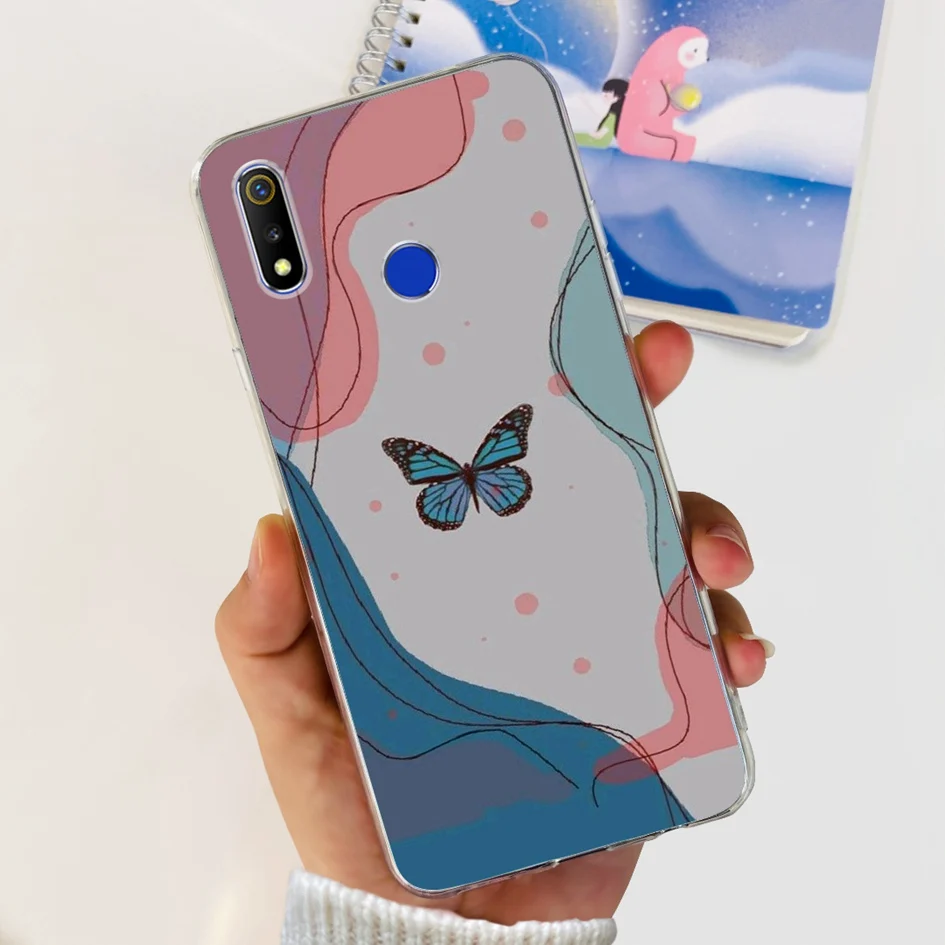 Butterfly Design Soft Clear Silicone Protective Phone Case