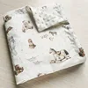 Spring Baby Blanket Warm Double Layer Swaddle Wrap Newborn Thermal Soft Fleece Bath Towel Baby Stroller Blanket Sleepsack 76*102 6
