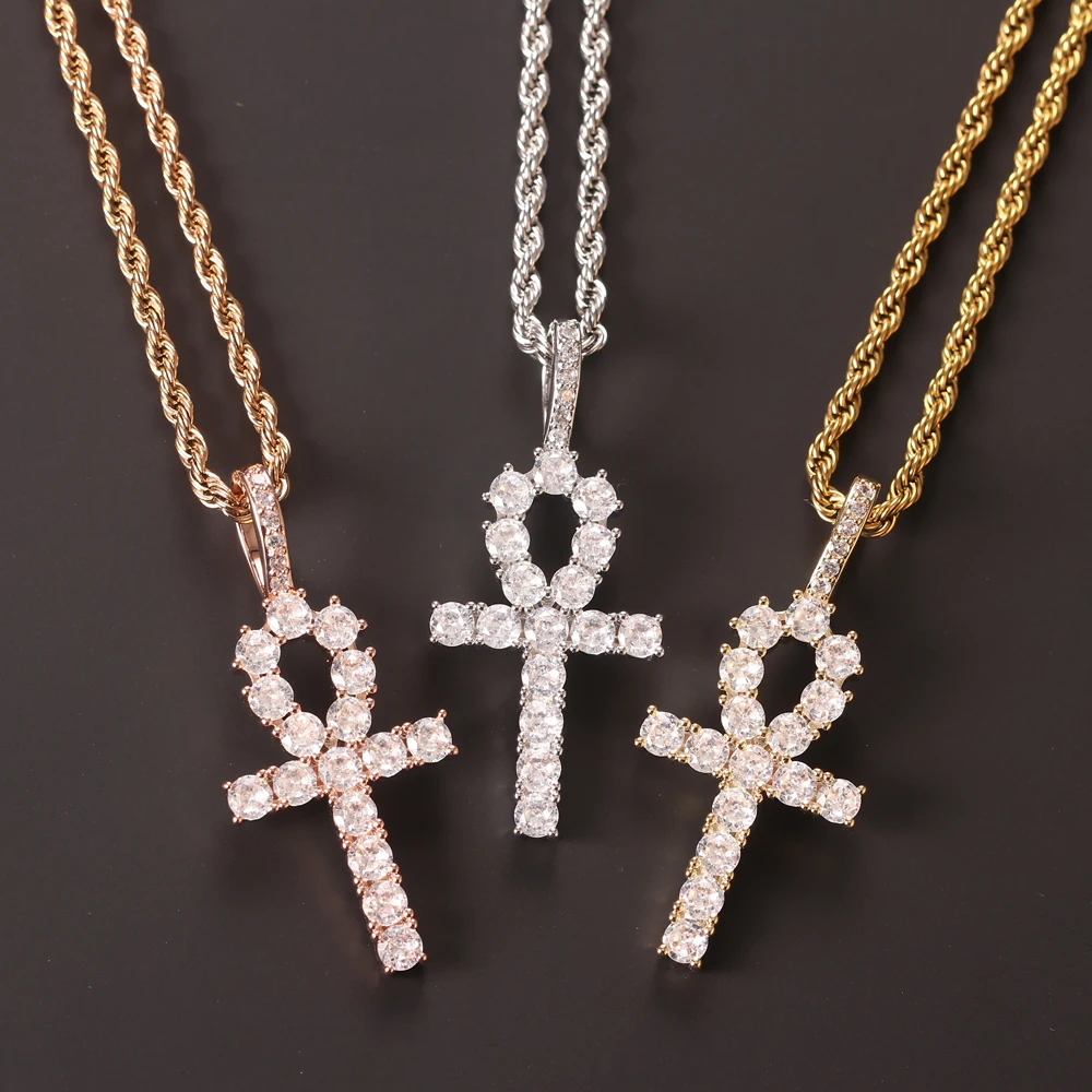 Wholesale New Alloy CZ Diamond Necklaces Iced Out Hip Hop Jewelry