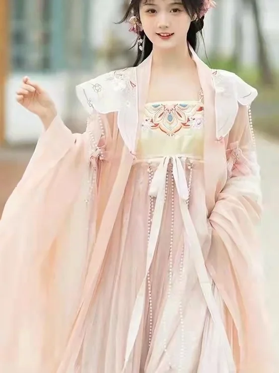 

Women's Tang Dynasty Hanfu Hezi Skirt Full Waist Super Fairy Clothes Ancient Dress Chinese Style Costume