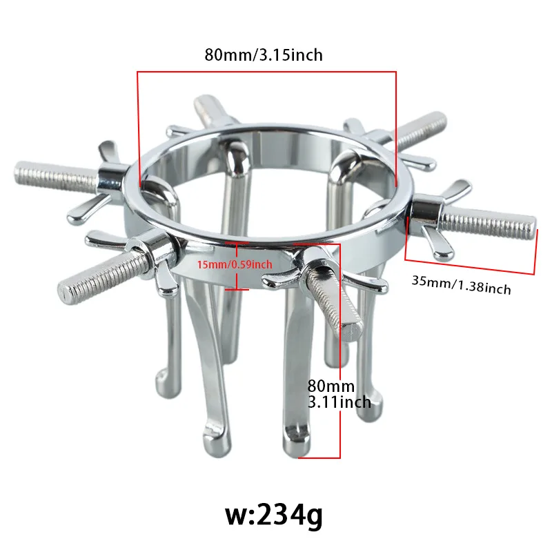 Sexy Metal Anal Dilatation Device Butt Plug Expansion Male and Female Training Stimulation Front Yin Back Court Adult Sex Produc