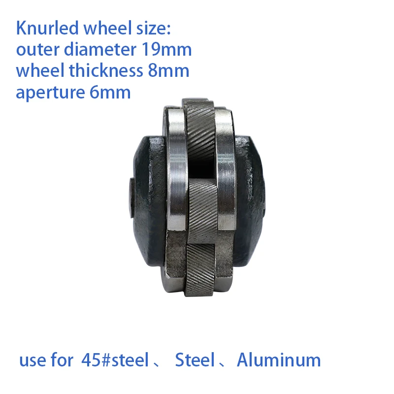 Intlshaft 6 Wheel Lathe Knurling Tools CNC Lathe Tool Holder Hob 30 &deg; mesh pattern Cutter Gear Shaper Cutter Steel Tools knurling tool set,gear hob cutter