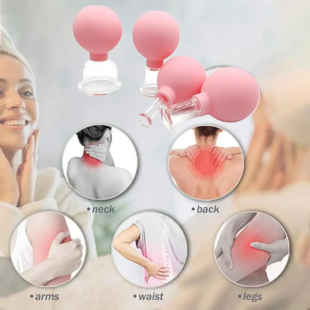Vacuum Cupping Glass Jar Massager for Face Cellulite Slimming Fat Burning Acupuncture Hijama Suction Health Care Face Sucker