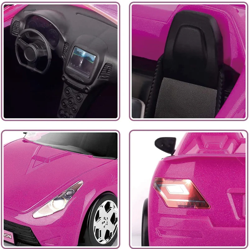 Car Model Kids Toys Car Outdoor Children Game Dollhouse Accessories for 30cm Barbie DIY Birthday Christmas Present Gift Toy