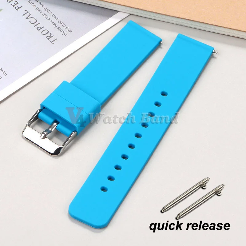 Versatile Quick Release Silicone Smart Watch Strap