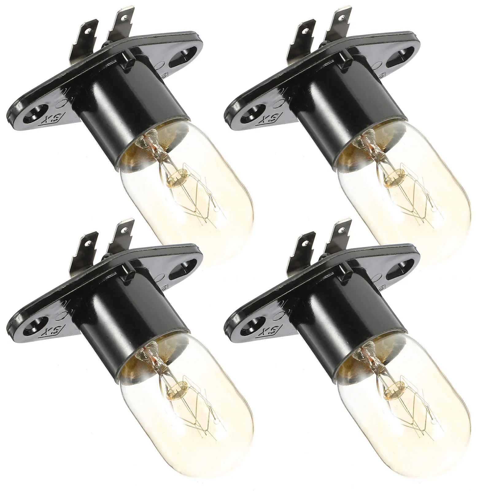 4Pcs 전자레인지 전구 환경 친화적인 240V 25W 전자레인지 냉장고용 고출력 교체 전구