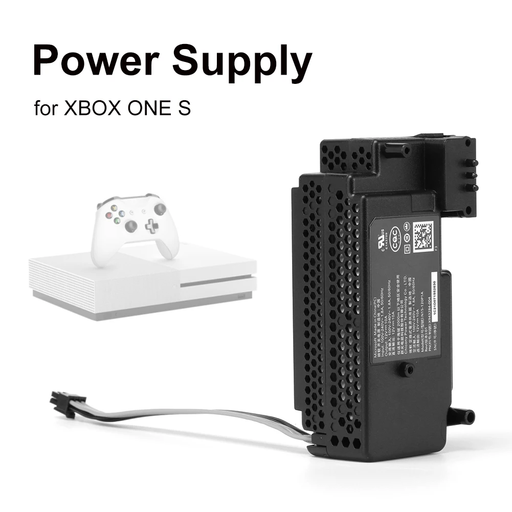 Power Supply for Xbox ONE X/Xbox ONE S Console Replacement 100240V Internal Power Board Charger
