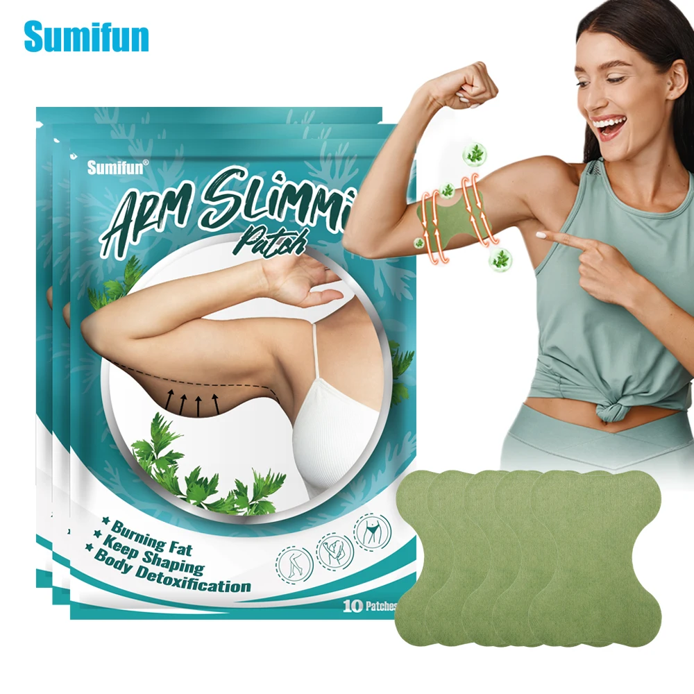 

10/20/30Pcs Sumifun Arm Slimming Patch Wormwood Herbal Loss Weight Sticker Belly Fat Burning Shaping Fitness Medical Plaster