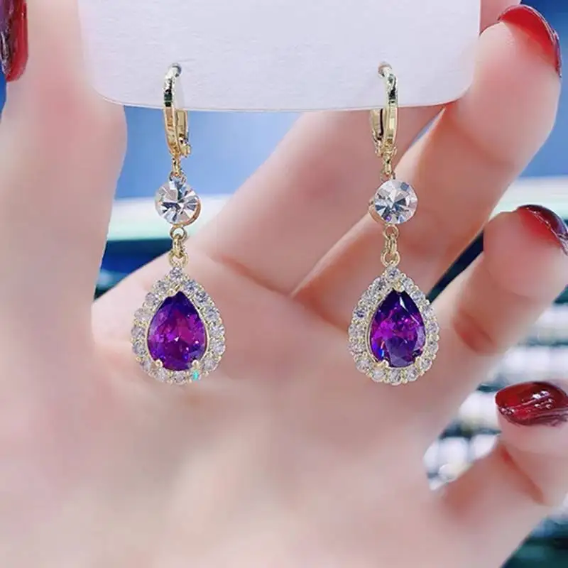 FashionWomensZirconWaterDropEarrings2023NewWomensEarrings