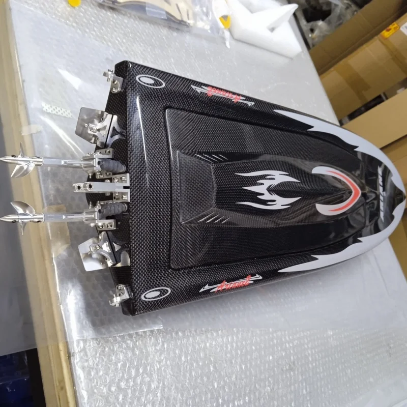 TFL Carbon Fiber /Kevlar 1124 Ariane Electric RC Boat Big Size Professional Speedship with Twin 4082 KV1850 Motor/180A ESC 2