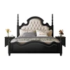 Backrest Designer Italian Bed Storage Set Luxury Modern King Size Double Beds Bedroom Adults Wooden Cama Bedroom Furniture 6