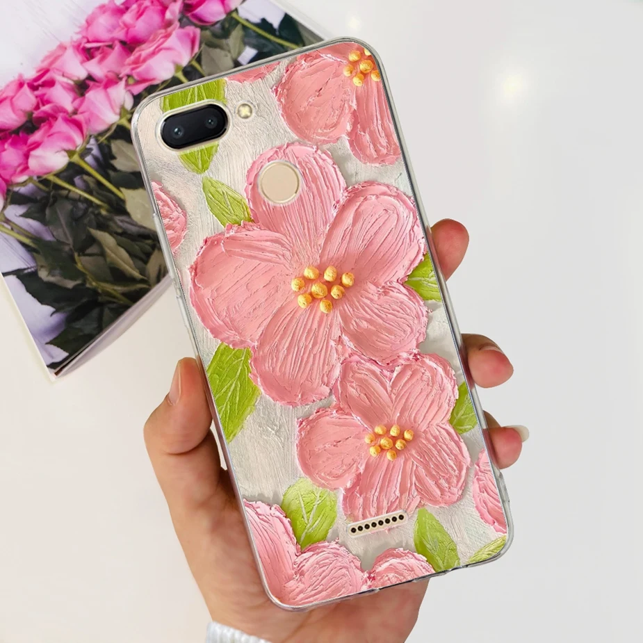 Cute Painted Clear Silicone Phone Case - Soft TPU Shell with Bumper Protection
