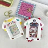 Animal plush card sleeve cute angel devil lamb ID card bag photo show couple pendant 2