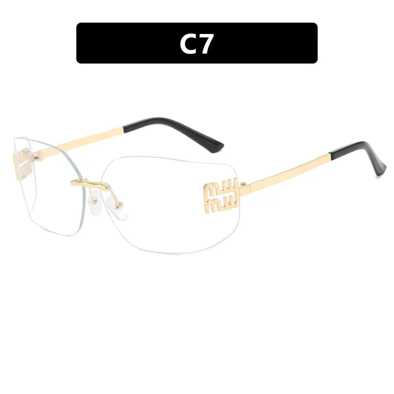 نظارات شمسية معدنية فاخرة بتصميم ريترو