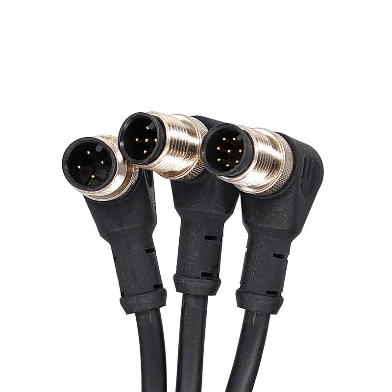 M12 sensor stecker kabel doppel kopf männlich weiblich 2m draht  wasserdichte 4Pin 5Pin 8Pin - AliExpress