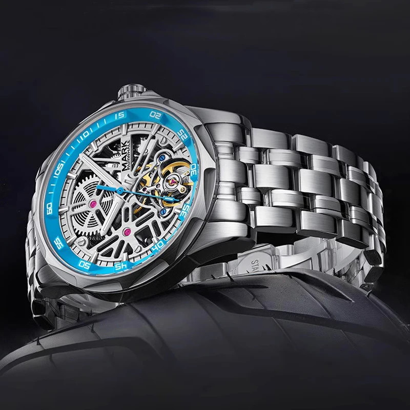

Tourbillon Skeleton Mens Watches FAIRWHALE Fashion Top Brand Luxury Casual Creativity Automatic Mechanical Wristwatch for Male